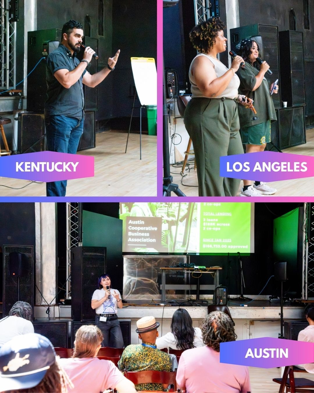 Kentucky, LA, and Austin