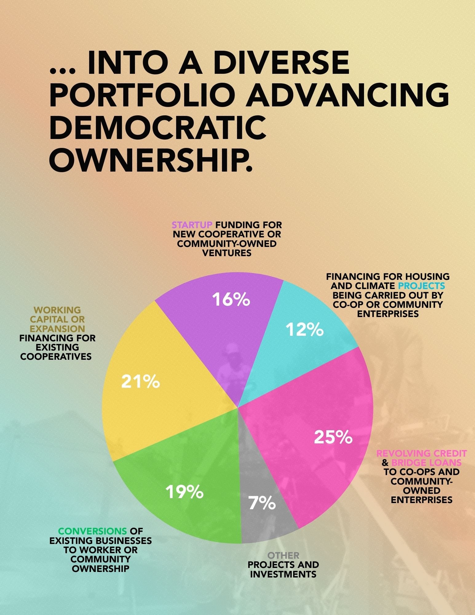 ... INTO A DIVERSE PORTFOLIO ADVANCING DEMOCRATIC OWNERSHIP.